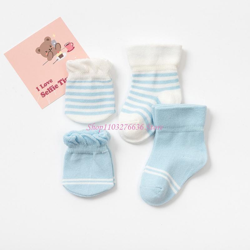 Baby Mittens Scratch - R6FD 4 Çift/takım Bebek Eldiven Çorap