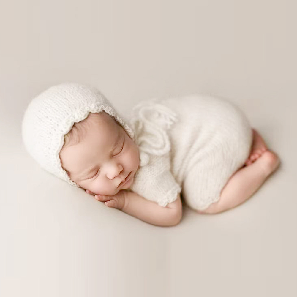 Romper Onesie Baby - Yenidoğan Fotoğraf Sahne Bebek Tulum Şapka