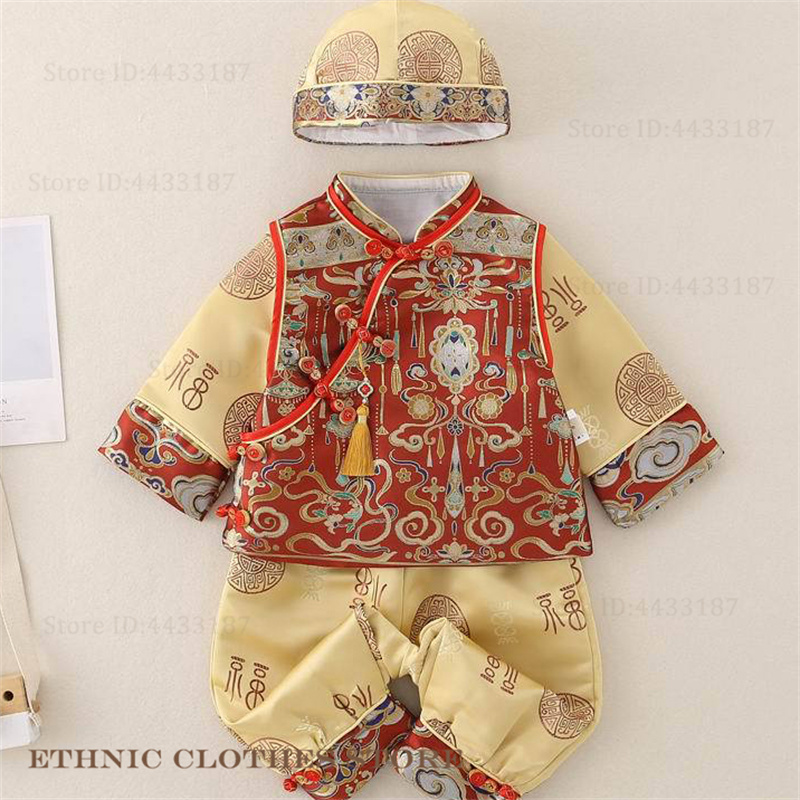 Baby Clothing Sets Boy - Çin Bebekleri Bir Yaşındaki Tang Takım