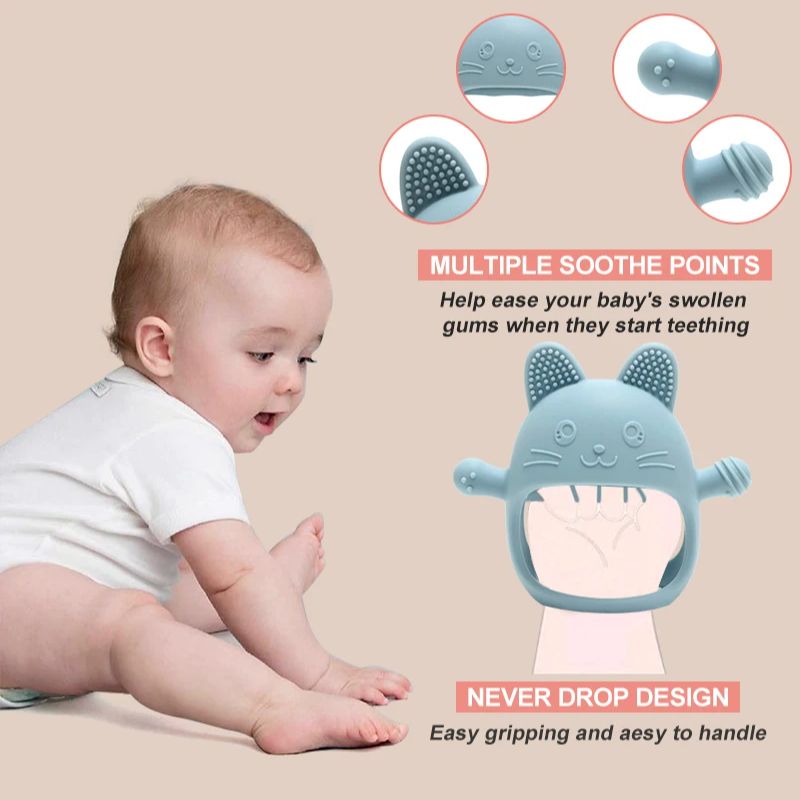 1 adet bebek silikon diş kaşıy - Baby Mittens Scratch incelemesi ve fiyatı